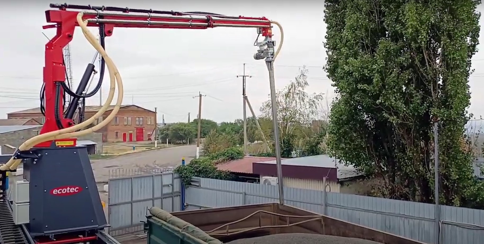Пробоотборник зерна на рейке Ecotec RAIL с щелевым щупом двухуровневого действия и системой касания